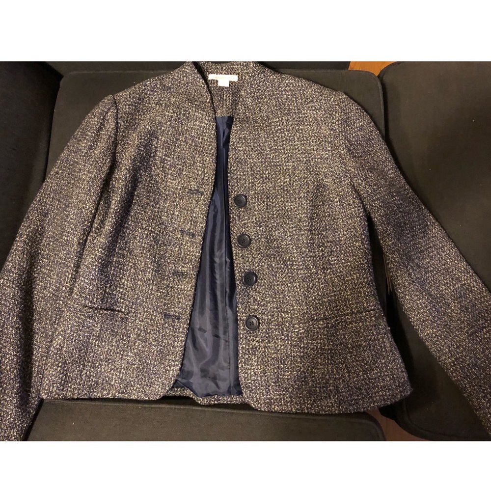 Navy Tweed Blazer